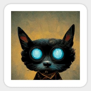 Blue Eyed RoboCat Sticker